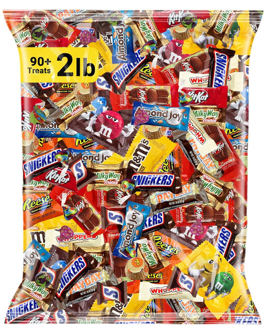 Assorted Chocolate Candy Variety Pack 2 lb – Bulk Individually Wrapped Chocolates for Parties, Gifting, Holidays & Everyday Indulgence – Premium Mix for All Occasions