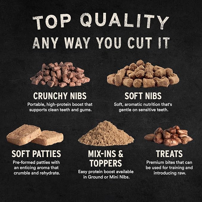Vital Essentials Freeze Dried Raw Dog Food, Beef Mini Patties Entree, 14 oz
