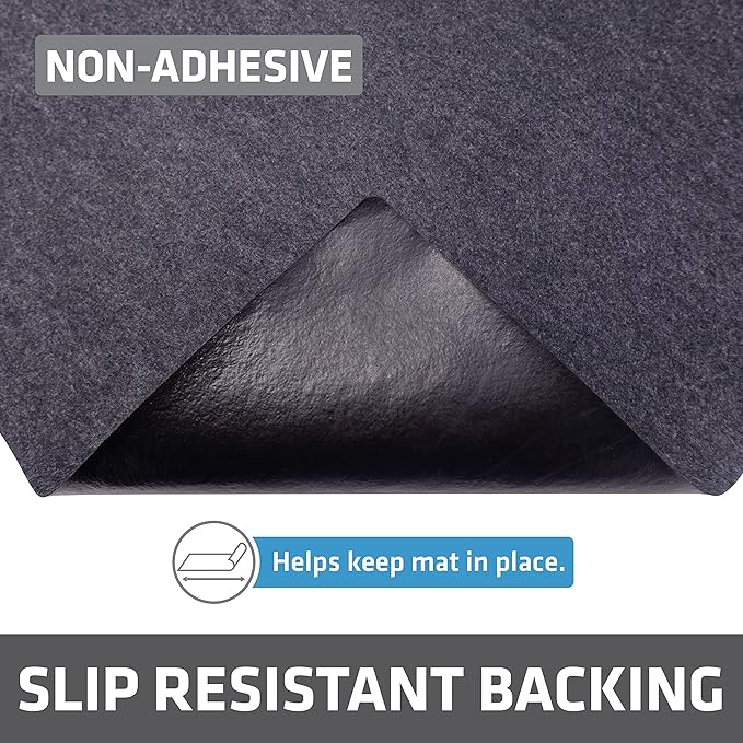 Drymate Premium XL Under Sink Mat, Waterproof Cabinet Protection Mats for Kitchen & Bathroom, Absorbent Shelf Liners, Slip-Resistant, Non-Adhesive, Machine Washable (USA Made)(24”x59”)(Charcoal)