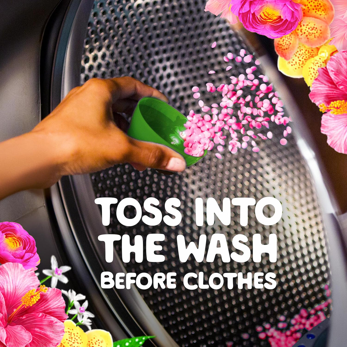 Gain Scent Booster Beads, In-Wash Laundry Scent Beads for Long-Lasting Freshness and Odor Protection, Happy Scent for an Enhanced Laundry Experience, 24 Oz (Packaging May Vary)