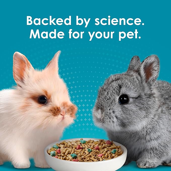 Kaytee Forti-Diet Pro Health Nourish+Protect Juvenile Rabbit Food, Comprehensive Nutrition Backed by Science, Digestive Health, Immune Support, 3 Pounds