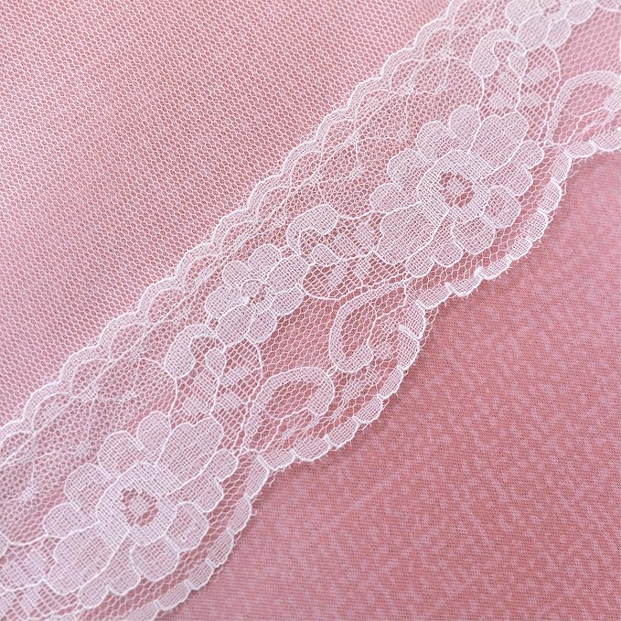 XiDi Curtains for Bedroom Decor, Rainbow Pink-Grey-34-45